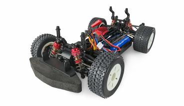 Amewi DR1.6 Drag Racer brushless 4WD 1:16 RTR dunkelgrau RC Spielzeug RC Auto