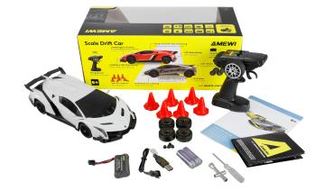 Preview: Amewi Lamborghini Veneno Drift Car 1:18 RTR weiß RC Spielzeug RC Auto