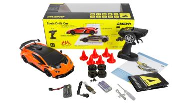 Preview: Amewi Lamborghini Huracan STO Drift Car 1:18 RTR orange RC Spielzeug RC Auto