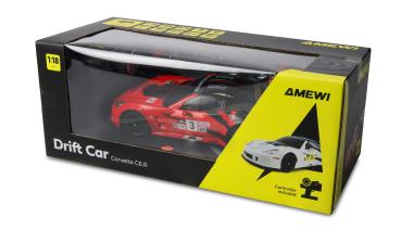 Amewi Corvette C6.R Drift Car 1:18 RTR rot RC Spielzeug RC Auto