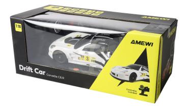 Amewi Corvette C6.R Drift Car 1:18 RTR weiß RC Spielzeug RC Auto