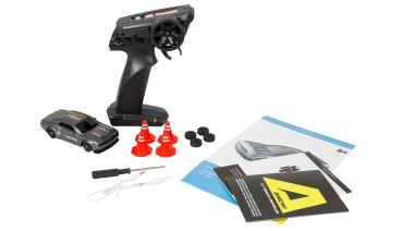 Preview: Amewi Drift Sport Muscle Car mit Gyro 4WD 1:43 RTR grau RC Fahrzeuge