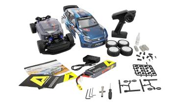 Preview: Amewi Hyper Go VW Polo R WRC Rallye brushless 4WD 1:10 RTR RC Auto ferngesteuert