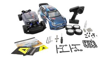 Preview: Amewi Hyper Go VW Polo R WRC Rallye brushless 4WD 1:10 ARTR RC ferngesteuert