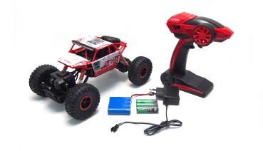 Amewi Conqueror "White-Red" Rock Crawler 4WD 1:18 RTR RC Spielzeug RC Auto