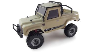 Amewi AMXRock Crawler AM24 4WD 1:24 RTR, Senffarben RC Spielzeug RC Auto