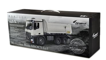 Amewi Mercedes-Benz Arocs Lkw Kipper PRO Metall V2 RTR weiß RC Spielzeug RC Auto