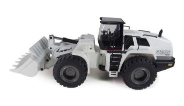 Preview: Amewi Radlader G484E AE Teilmetall Licht & Sound 10-Kanal 1:14 RTR weiß RC Spielzeug RC Auto