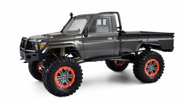 Amewi AMXRock RCX10P Scale Crawler Pick-up 1:10 RTR grau RC Spielzeug RC Auto