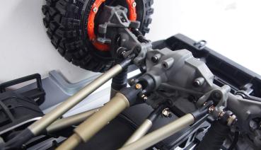 Amewi AMXRock RCX10P Scale Crawler Pick-up 1:10 RTR grau RC Spielzeug RC Auto