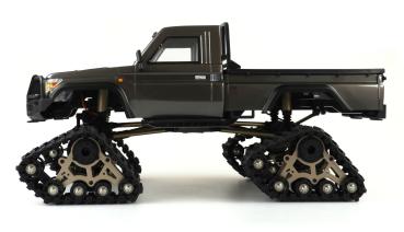 Preview: Amewi AMXRock RCX10TP Scale Crawler Pick-up 1:10 RTR grau RC Spielzeug RC Auto
