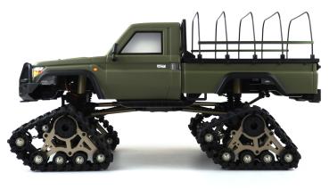 Preview: Amewi AMXRock RCX10PTS Scale Crawler Pick-up 1:10 RTR mattgrün RC Auto Modell