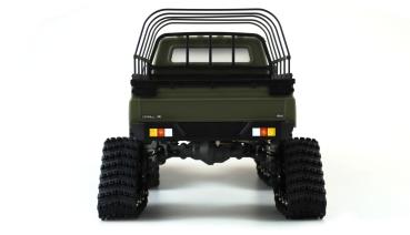 Preview: Amewi AMXRock RCX10PTS Scale Crawler Pick-up 1:10 RTR mattgrün RC Auto Modell