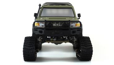 Preview: Amewi AMXRock RCX10PTS Scale Crawler Pick-up 1:10 RTR mattgrün RC Spielzeug RC Auto