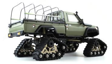 Amewi AMXRock RCX10PTS Scale Crawler Pick-up 1:10 RTR mattgrün RC Auto Modell