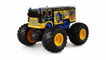 Amewi Monster Feuerwehr Truck 1:18 RTR blau RC Spielzeug RC Auto