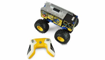 Preview: Amewi Monster Feuerwehr Truck 1:18 RTR blau RC Spielzeug RC Auto