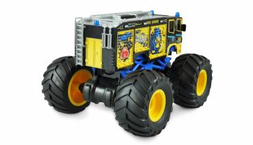 Preview: Amewi Monster Feuerwehr Truck 1:18 RTR blau RC Spielzeug RC Auto