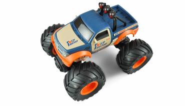 Preview: Amewi Big Buster Monstertruck 1:18 RTR orange/blau RC Spielzeug RC Auto