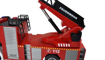 Preview: Amewi Mercedes-Benz Feuerwehr Drehleiterfahrzeug 1:18 RTR RC Spielzeug RC Auto