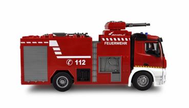 Preview: Amewi Mercedes-Benz Feuerwehr Löschfahrzeug 1:18 RTR RC Spielzeug RC Auto