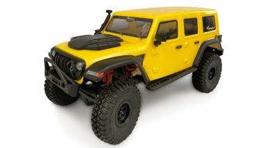 Amewi AMXRock AM18 Kratos Scale Crawler 1:18 RTR gelb RC Spielzeug RC Auto