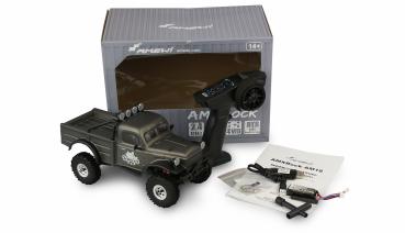 Preview: Amewi AMXRock AM18 Harvest Scale Crawler 1:18 RTR grau RC Spielzeug RC Auto