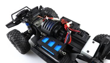 Preview: Amewi Dirt Climbing Beast Pick-up Crawler 4WD 1:10 RTR schwarz/orange RC Auto