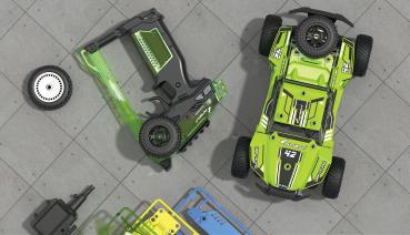 Preview: Amewi CoolRC DIY Frog Buggy 2WD 1:18 Bausatz grün RC Spielzeug RC Auto