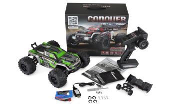 Preview: Amewi Conquer Race Truggy brushed 4WD 1:16 RTR grün RC Spielzeug RC Auto