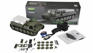 Preview: Amewi Gepanzertes Kettenfahrzeug 1:16 RTR olivgrün/weiß RC Spielzeug RC Auto