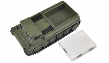 Amewi Gepanzertes Kettenfahrzeug 1:16 RTR olivgrün/weiß RC Spielzeug RC Auto