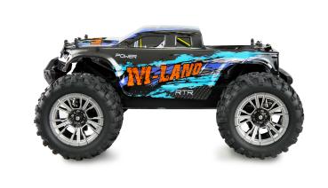 Preview: Amewi M-Land Monstertruck 48km/h 4WD 1:16 RTR blau RC Spielzeug RC Auto