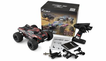 Preview: Amewi Hyper GO Truggy brushless 4WD 1:16 RTR schwarz/rot RC Spielzeug RC Auto