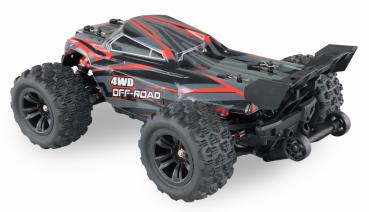 Preview: Amewi Hyper GO Truggy brushless 4WD 1:16 RTR schwarz/rot RC Spielzeug RC Auto