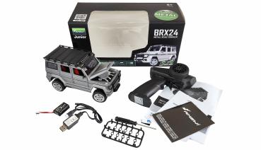 Preview: Amewi BRX24 Metall Scale Crawler 4WD 1:24 RTR anthrazit RC Spielzeug RC Auto