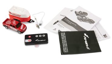 Amewi RC Pickup Die Cast mit Pferdeanhänger 1:64 RTR rot RC Fahrzeuge