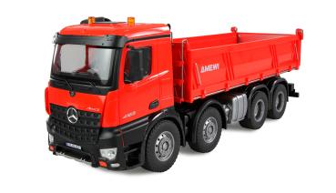 Amewi Mercedes-Benz Arocs Muldenkipper 8x4/4 4WD 1:18 RTR rot RC Spielzeug RC Auto