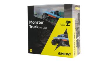 Preview: Amewi RC-Monstertruck Die Cast 1:64 RTR blau/orange RC Fahrzeuge