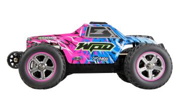 Preview: Amewi MAX20 Monstertruck Brushed 4WD 1:20 RTR blau/pink RC Spielzeug RC Auto