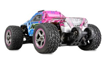 Amewi MAX20 Monstertruck Brushed 4WD 1:20 RTR blau/pink RC Spielzeug RC Auto
