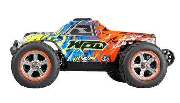 Preview: Amewi MAX20 Monstertruck Brushed 4WD 1:20 RTR blau/orange RC Spielzeug RC Auto