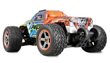 Amewi MAX20 Monstertruck Brushed 4WD 1:20 RTR blau/orange RC Spielzeug RC Auto