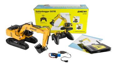Preview: Amewi G011E Kettenbagger 9-Kanal 1:24 RTR RC Spielzeug RC Auto