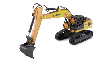 Preview: Amewi 2-in-1 Set Kipper & Kettenbagger 9-Kanal 1:24 RTR RC Spielzeug RC Auto