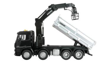 Preview: Amewi Mercedes-Benz Arocs Kranwagen mit Kipper 8x4/4 4WD 1:18 RTR RC Spielzeug RC Auto