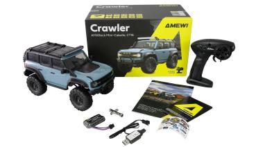 Preview: Amewi AMXRock Mini-Caballo Scale Crawler 4WD 1:16 RTR blau RC Spielzeug RC Auto