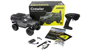 Preview: Amewi AMXRock Mini-Crosstrail Scale Crawler 4WD 1:16 RTR grau RC Spielzeug RC Auto