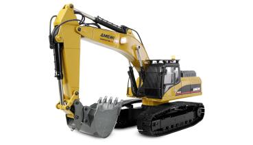 Amewi G705E Bagger Metall 1:14 RTR gelb RC Spielzeug RC Auto