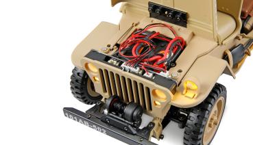 Amewi Jeep Willys MB Scale Crawler 4WD 1:14 RTR sand RC Spielzeug RC Auto